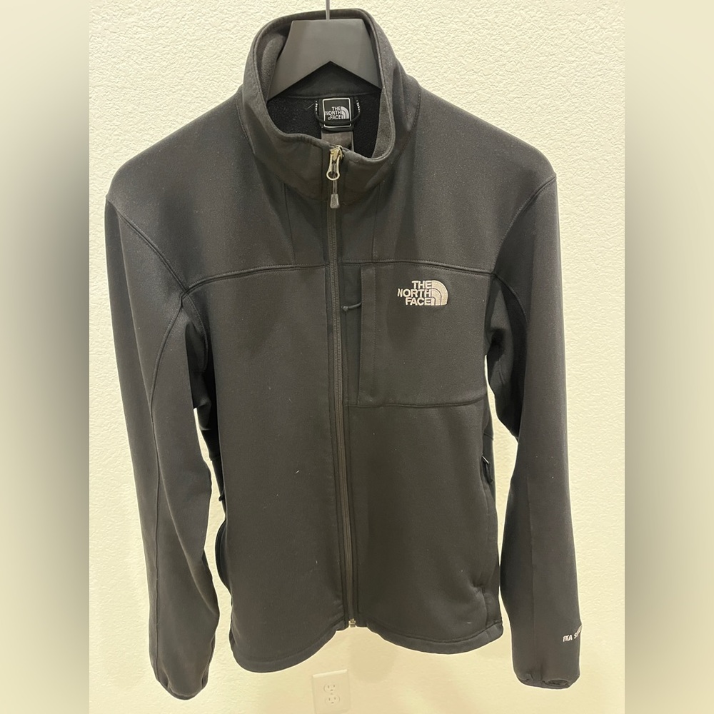 North Face TKA STRETCH Full Zip Jacket Black